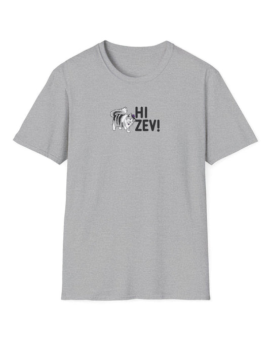 Hi Zev! Hi Donut! Front and Back Tee