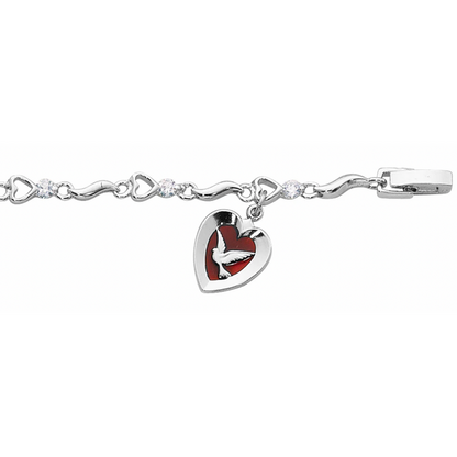 Holy Spirit Bracelet - 7.5in Cubic Zirconia Holy Spirit Bracelet Boxed