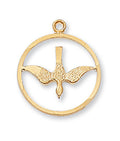Holy Spirit Medal - Gold over Sterling