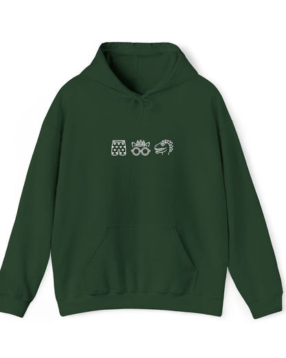Icons Embroidered Hoodie