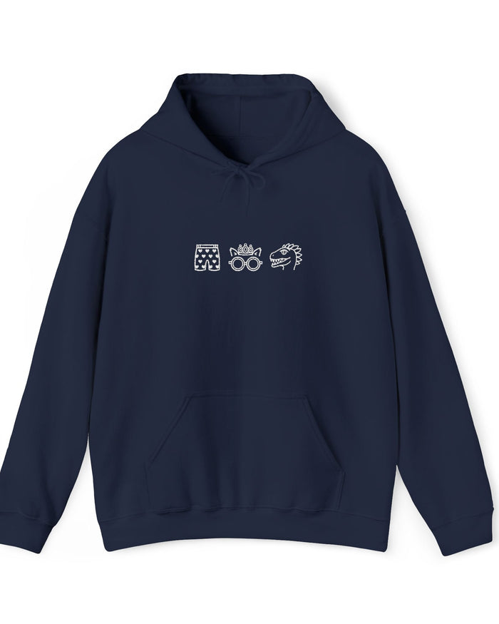 Icons Embroidered Hoodie