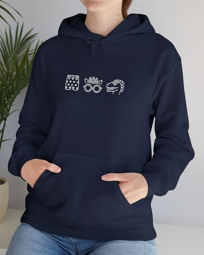 Icons Embroidered Hoodie
