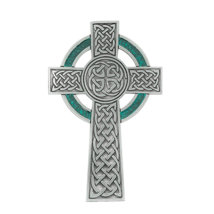 Irish Cross - 5 1/2" Pewter Cross, Boxed