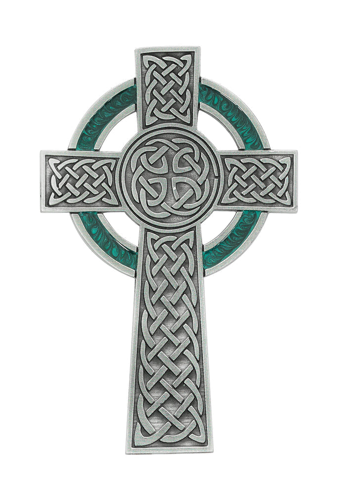 Irish Cross - 5 1/2" Pewter Cross, Boxed