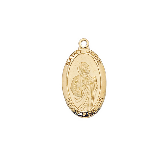 Jude - St. Jude Medal 18" Chain