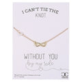 Knot Necklace Gold 16"L