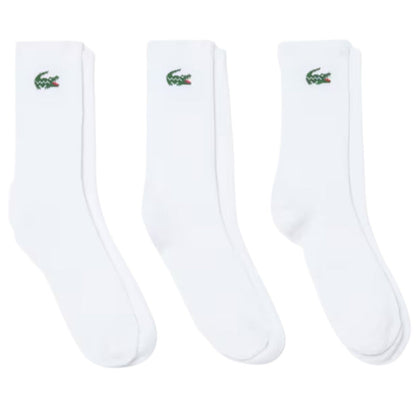 Lacoste 3-Pack Sport Socks - White