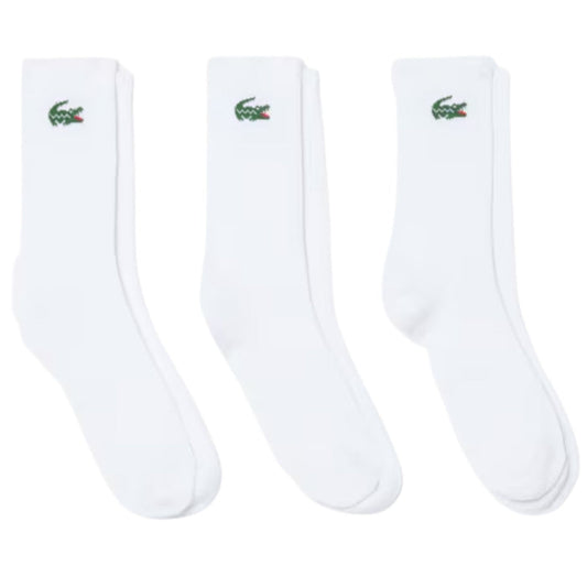 Lacoste 3-Pack Sport Socks - White