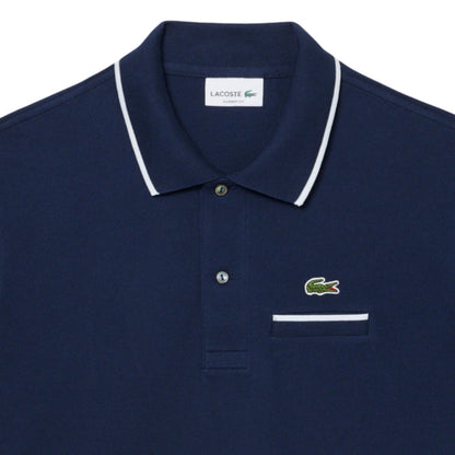 Lacoste Classic Fit Pocket Accent Polo Shirt - Navy