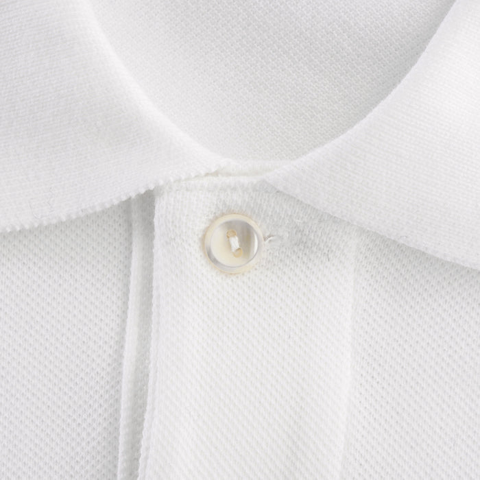 Classic Pique Polo Shirt - White