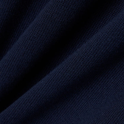 Lacoste Cotton Jersey Roll Neck Sweater - Navy