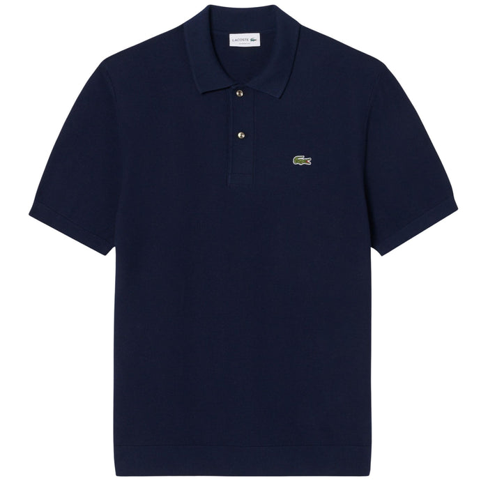 Lacoste Knitted Polo Shirt - Navy