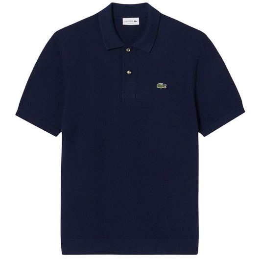 Lacoste Knitted Polo Shirt - Navy