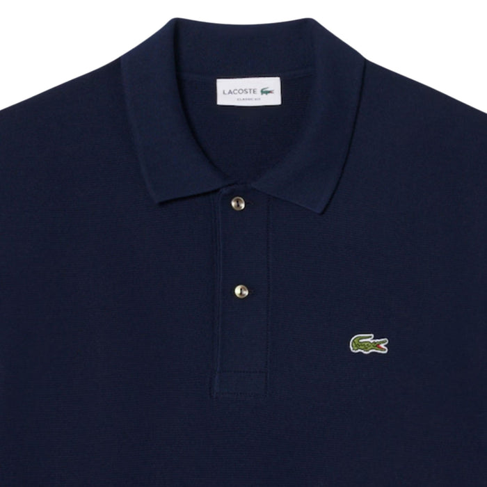 Lacoste Knitted Polo Shirt - Navy