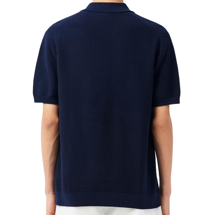 Lacoste Knitted Polo Shirt - Navy