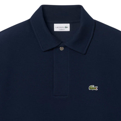 Lacoste Polo Collar Piqué Sweatshirt - Midnight Blue