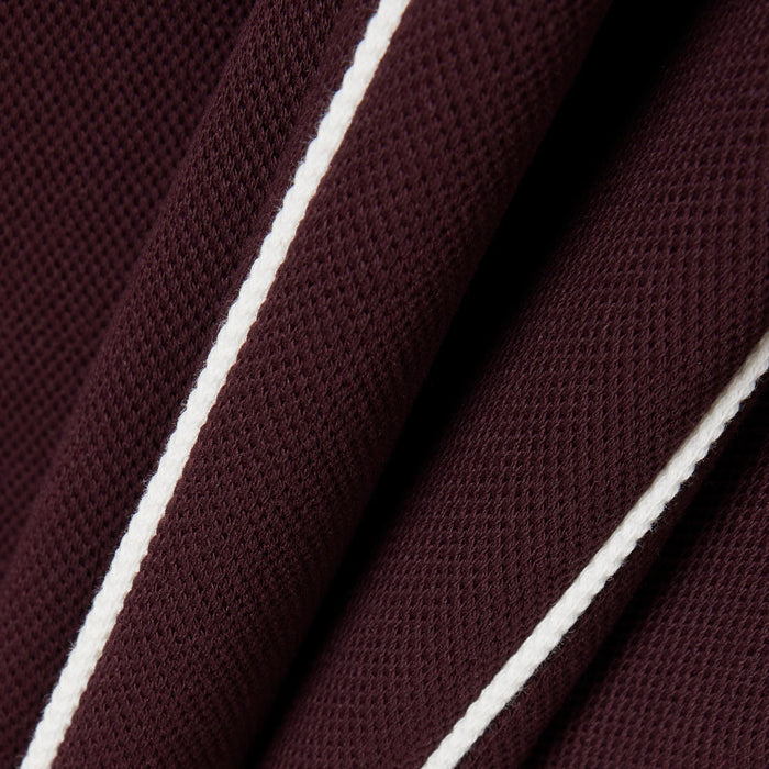 Lacoste Tennis Heritage Zipped Badge Accent Sweatshirt - Merlot