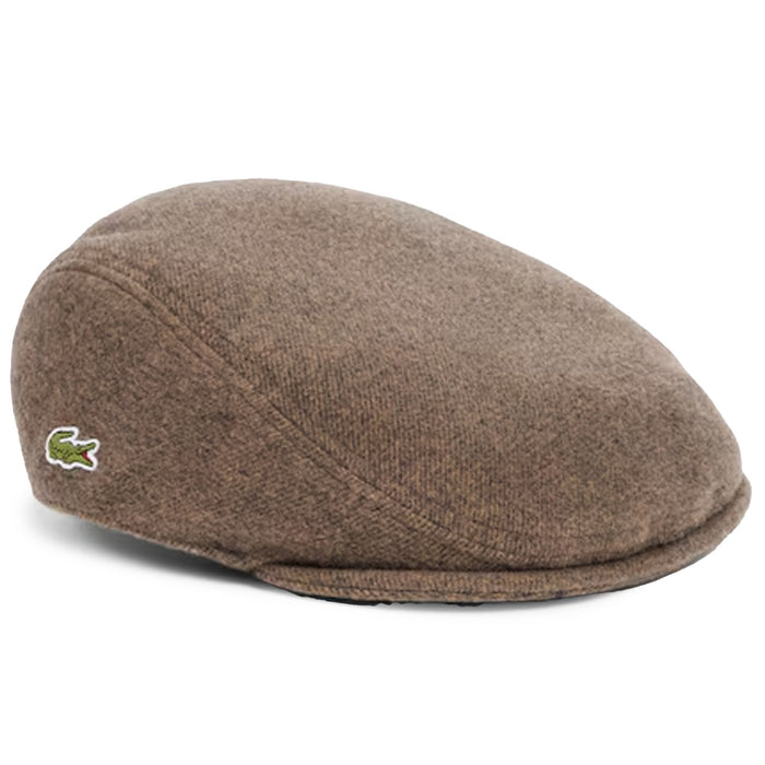 Lacoste Wool Flat Cap - Brown