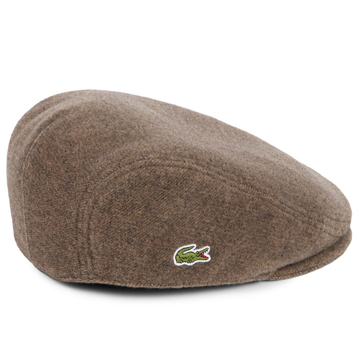 Lacoste Wool Flat Cap - Brown