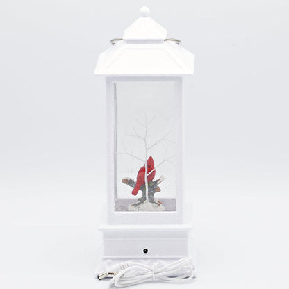 Lantern with Cardinal LED 10.75"H