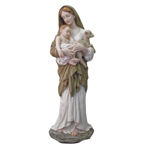 L’Innocence Madonna and Child Statue – 11.75" | Fully Hand-Painted | Goldscheider Veronese