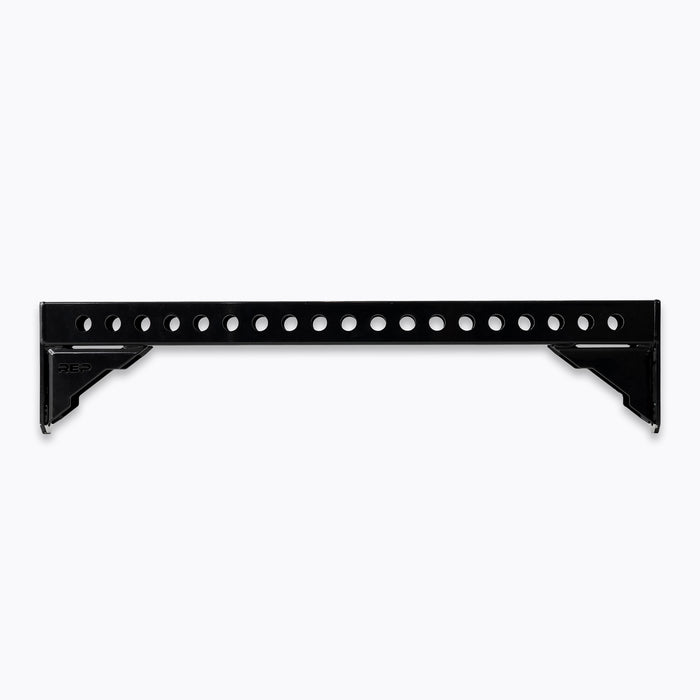 Logo Plate Crossmember 2.0 - Compact - black crossmember for rack with REP branding - smaller than Standard and Stamped versions