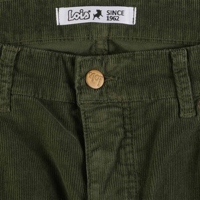 Lois Jeans Sierra Thin Cord Trousers - Green Olive