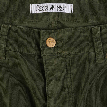 Lois Jeans Sierra Thin Cord Trousers - Green Olive