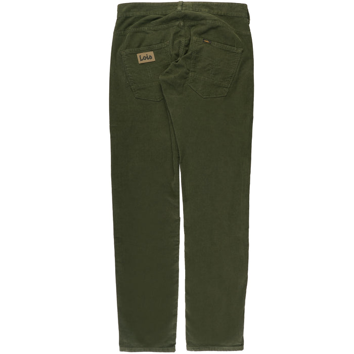 Lois Jeans Sierra Thin Cord Trousers - Green Olive