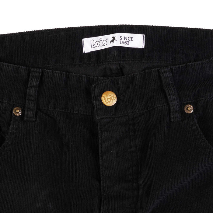 Lois Jeans Sierra Thin Corduroy Trousers - Black
