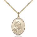 Madonna and Child Gold Filled 18"