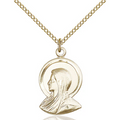 Madonna Medal Gold Filled 18"