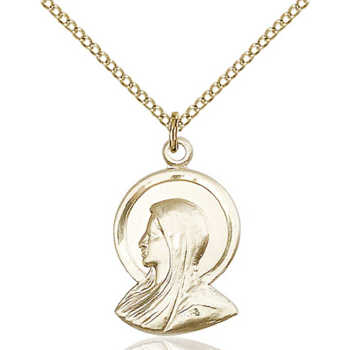 Madonna Medal Gold Filled 18"