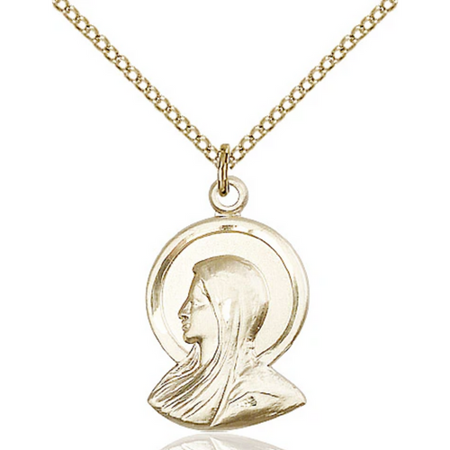 Madonna Medal Gold Filled 18"