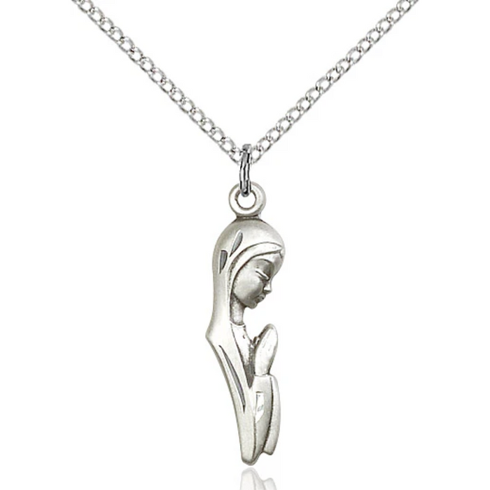 Madonna Necklace Sterling Silver 18"