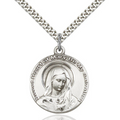 Mary Necklace Sterling Silver 24"