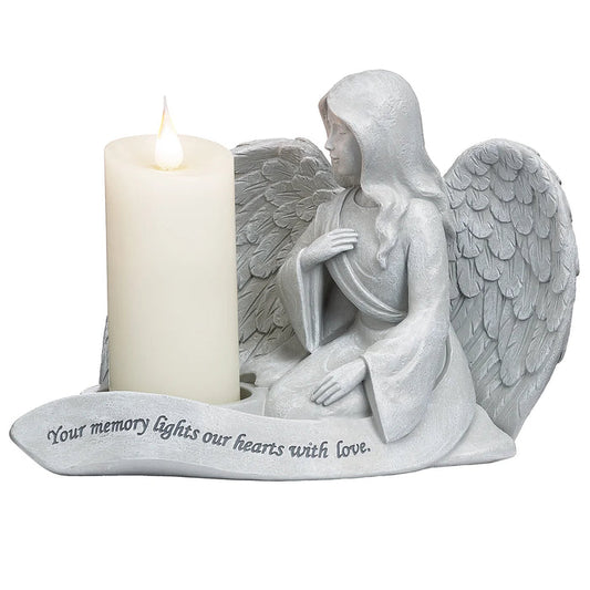 Memorial Angel Candle Holder Figure 5.5"H | Roman