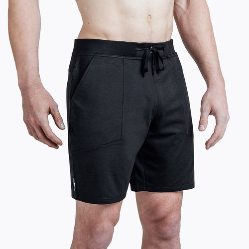 The REP Fitness Men's Apollo Shorts in Heather Black/Cool Gray front