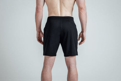 The REP Fitness Men's Apollo Shorts in Heather Black/Cool Gray back