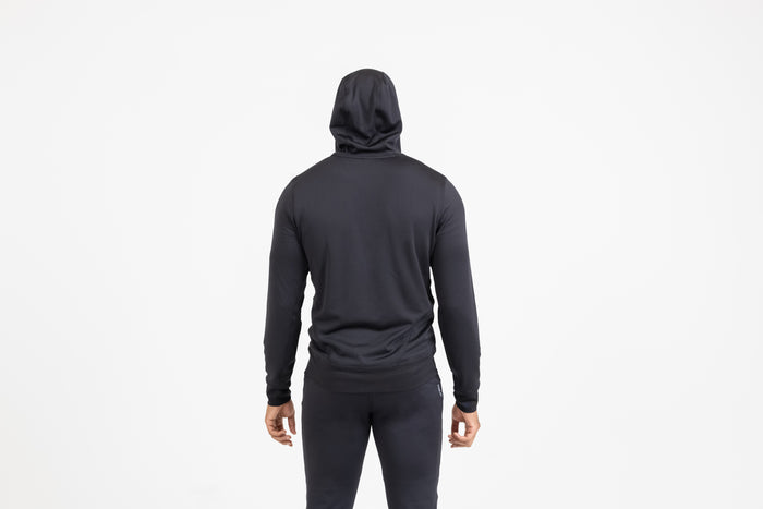 The REP Fitness Men's Attis Jacket in Heather Black back