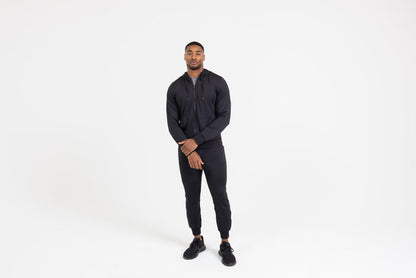 The REP Fitness Men's Attis Jacket in Heather Black front
