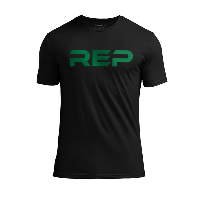 Heather Black/Green / X-Small