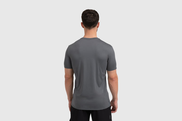 The REP Fitness Men's Delta Shirt in Cool Gray back