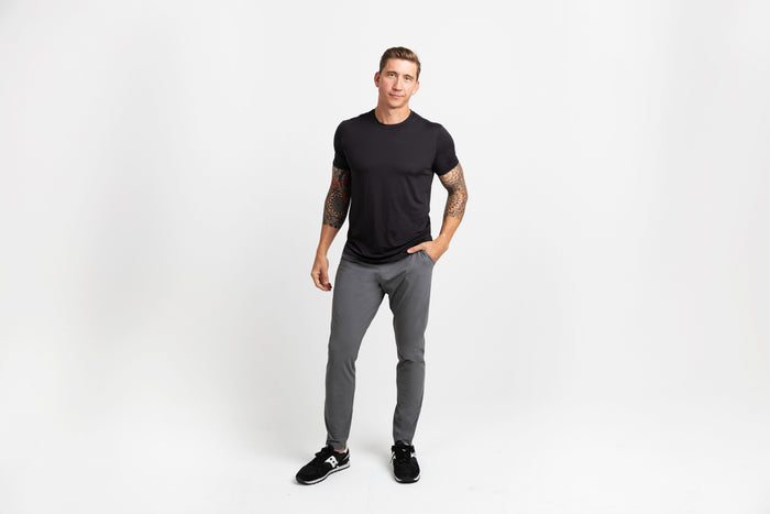 The REP Fitness Men's Felix Pants 2.0 in Cool Gray front