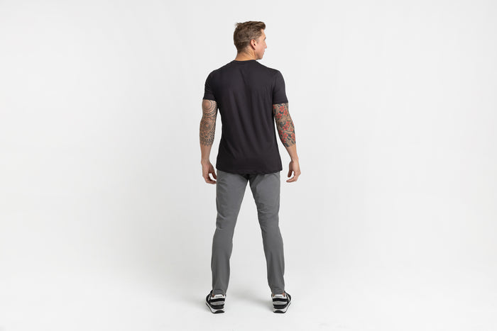 The REP Fitness Men's Felix Pants 2.0 in Cool Gray back
