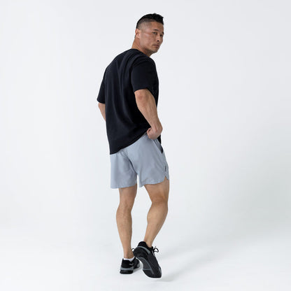 The REP Fitness Men's Magnis Heavyweight T-Shirt in Black back body shot