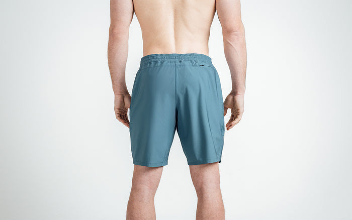 The REP Fitness Men's Motus Shorts in Slate back