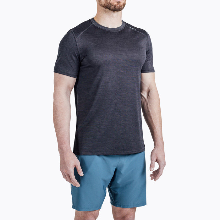 The REP Fitness Men's Sigmatech Shirt in Heather Black front