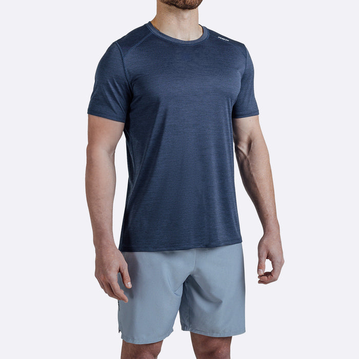 The REP Fitness Men's Sigmatech Shirt in Heather Navy front