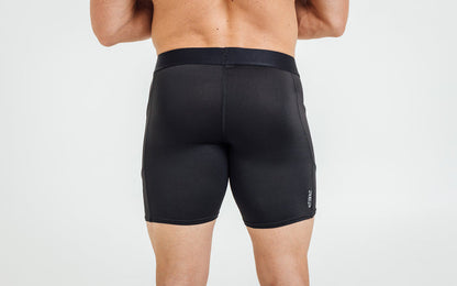 The REP Fitness Men's Virtus Light Compression Shorts in Black back